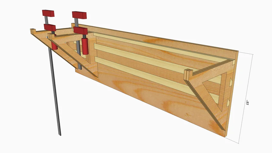 Wall-mounted Modular Clamp Rack System
