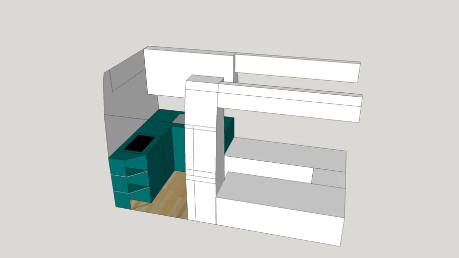 Citroen Relay camper conversion layout 2