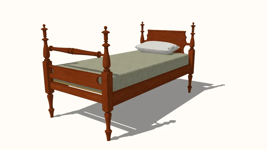 Federal Style Twin Bed