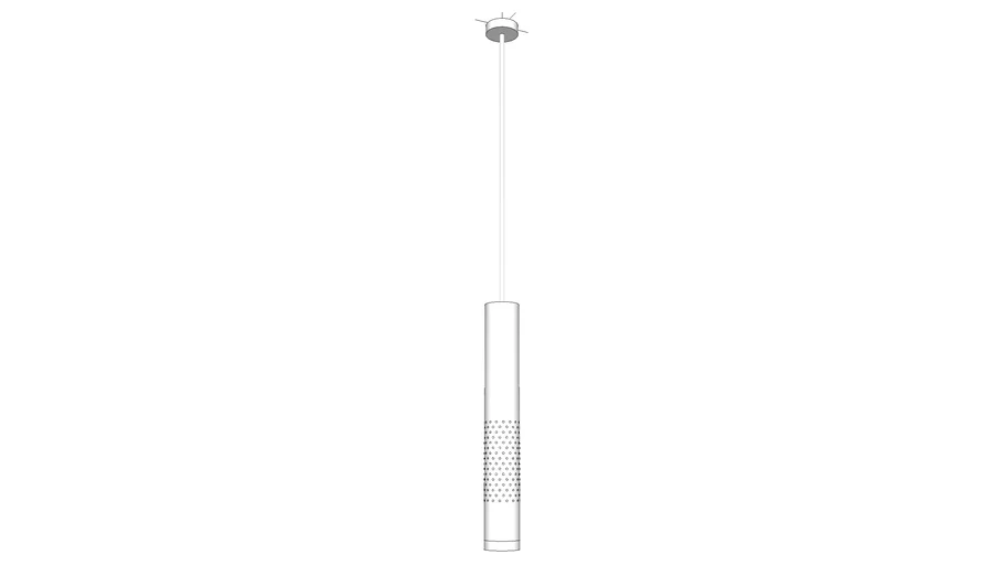 Long Tube-Like Vertical Pendant Lamp