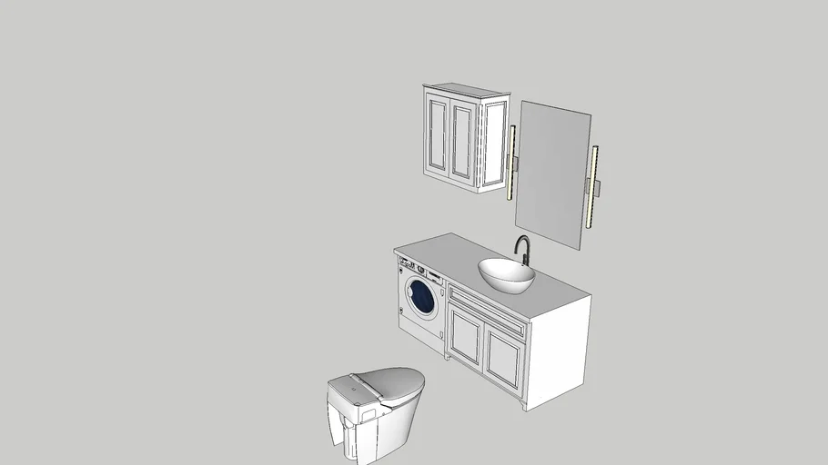 Bath sink with Washing machine