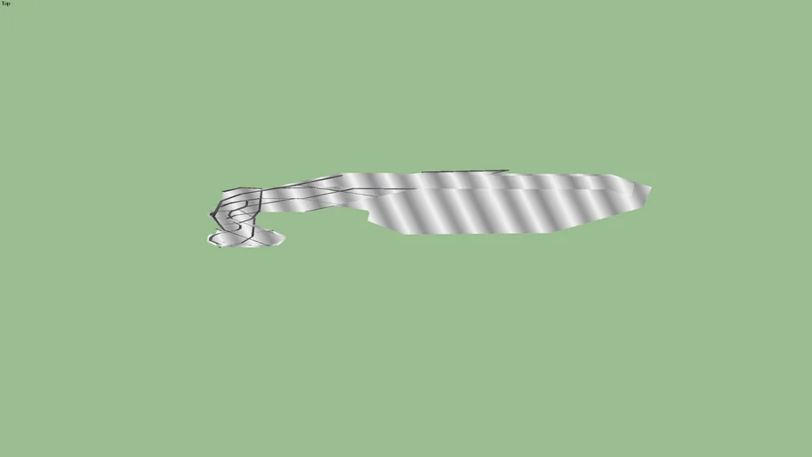 3D alien knife