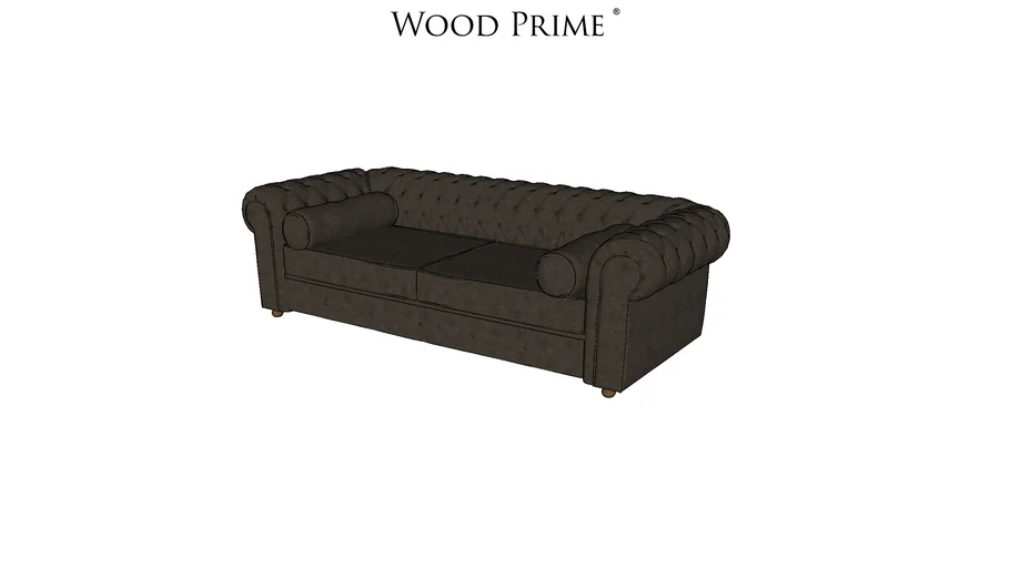 Sofá Chesterfield 3 Lugares - Wood Prime