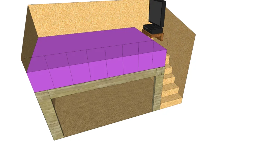 loft bed with stairs