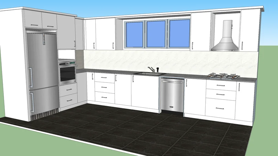 Kitchen, refrigerator, own, wash macine, mutfak