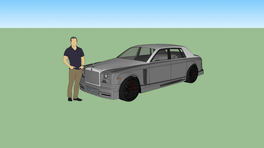 Rolls Royce Phantom mansory white and gray