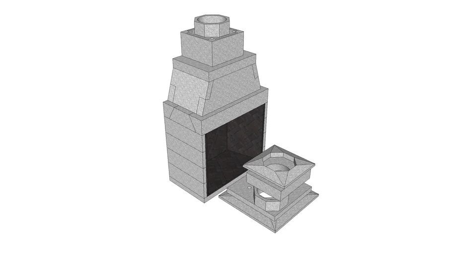 Isokern Magnum 42 prefabricated fireplace