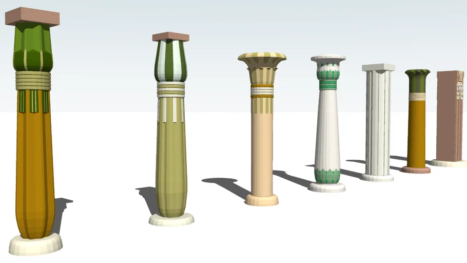 Egyptian columns | 3D Warehouse