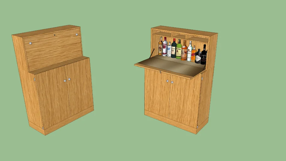 Midcentury Bar Cabinet