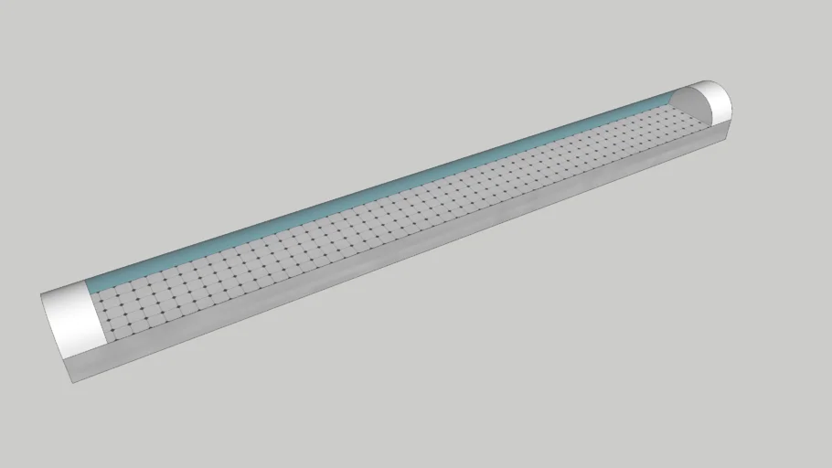 Barra de Luz 2x108 LED Tubo DC12V 6W