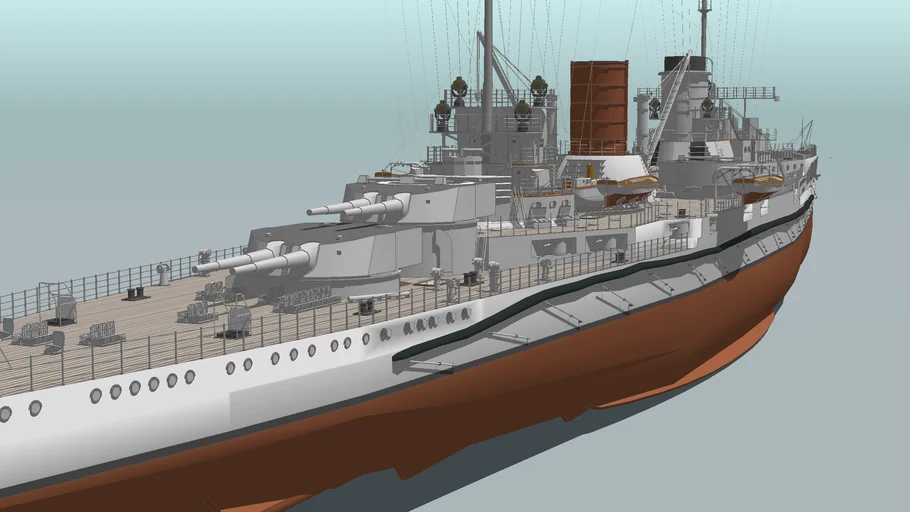 82; SMS Seydlitz model, 1914 | 3D Warehouse