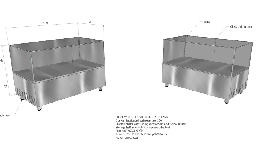 GLASS FREEZER