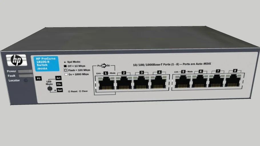 HP Procurve 1810G-8 (J9449A) layer2 switch