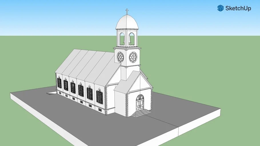 MS church - colonial revival - New England style