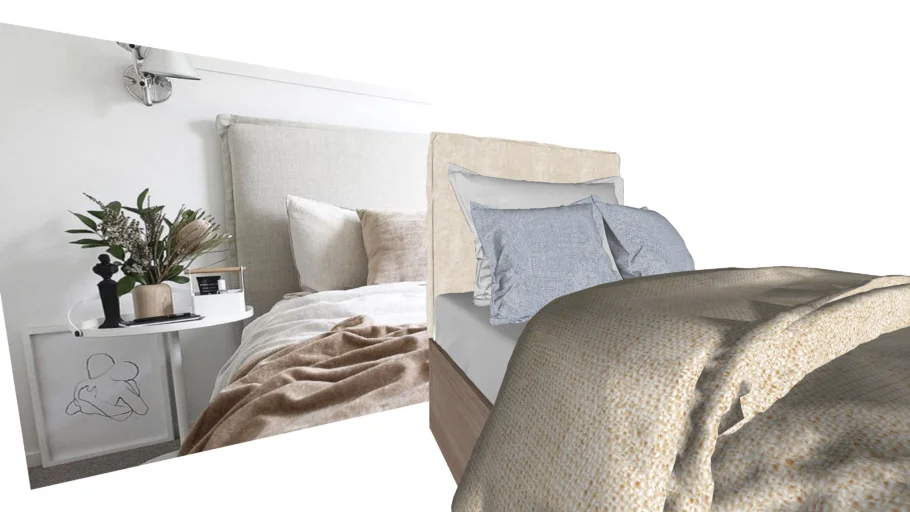 vintage bed headboard