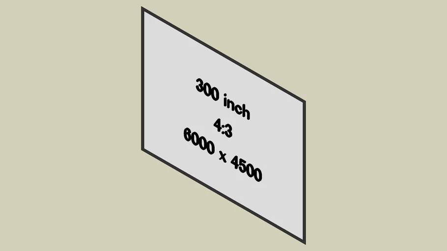 Screen 4:3 300inch