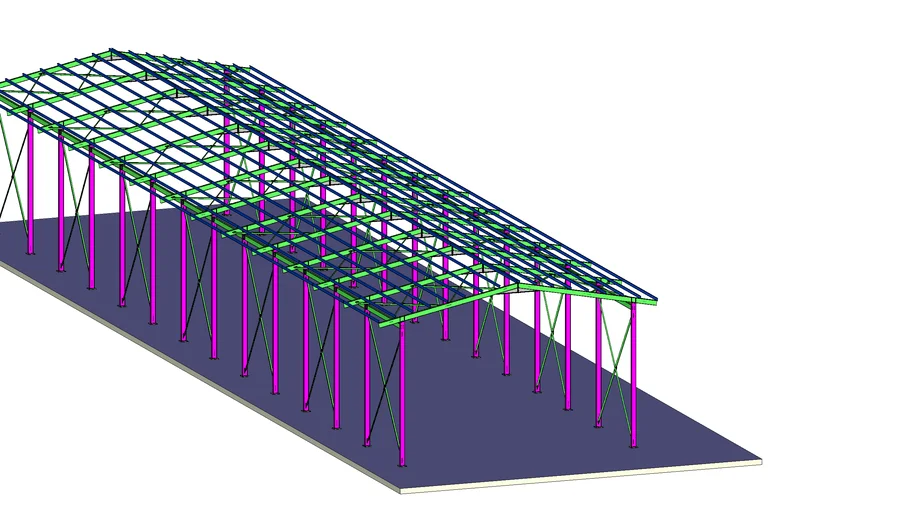 tekla structures örnek model