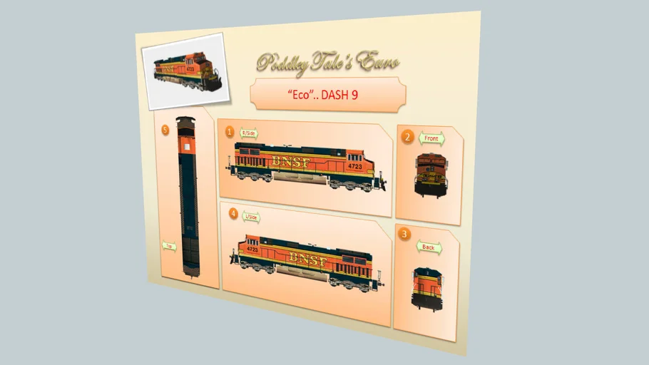 "Eco DASH 9 Train Kit"... "Amended Version".. "Make it Yourself!"