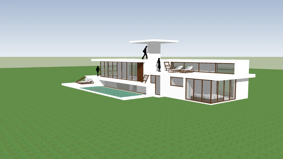 Modern villa with pool