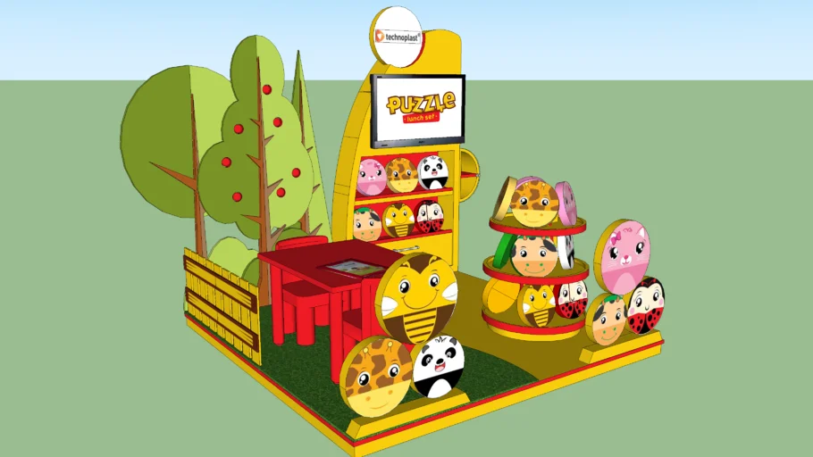 Technoplast Booth Design Lunch box kids