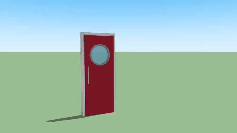 puerta cocina con óculo