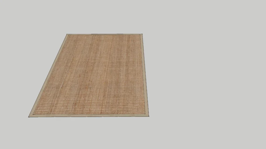 Jute Rug with Border 9.5x14