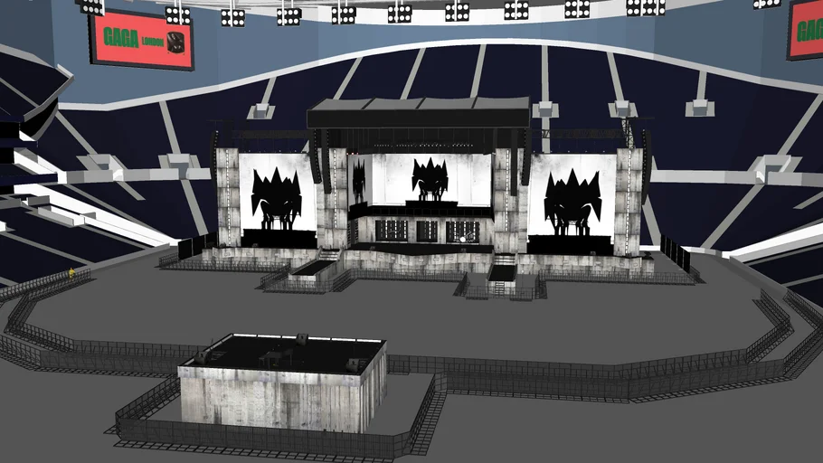 LADY GAGA - THE CHROMATICA BALL SUMMER STADIUM TOUR STAGE