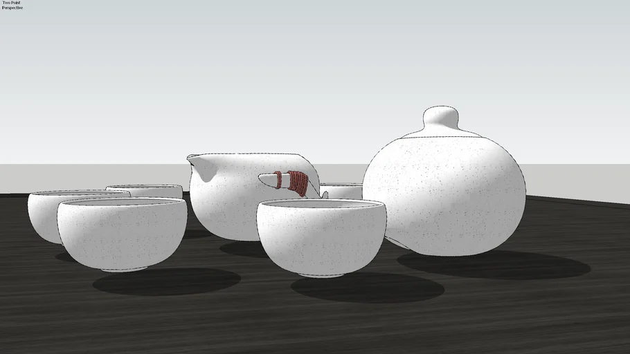 Black pearl tea set