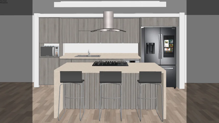 Cocina integral con isla
