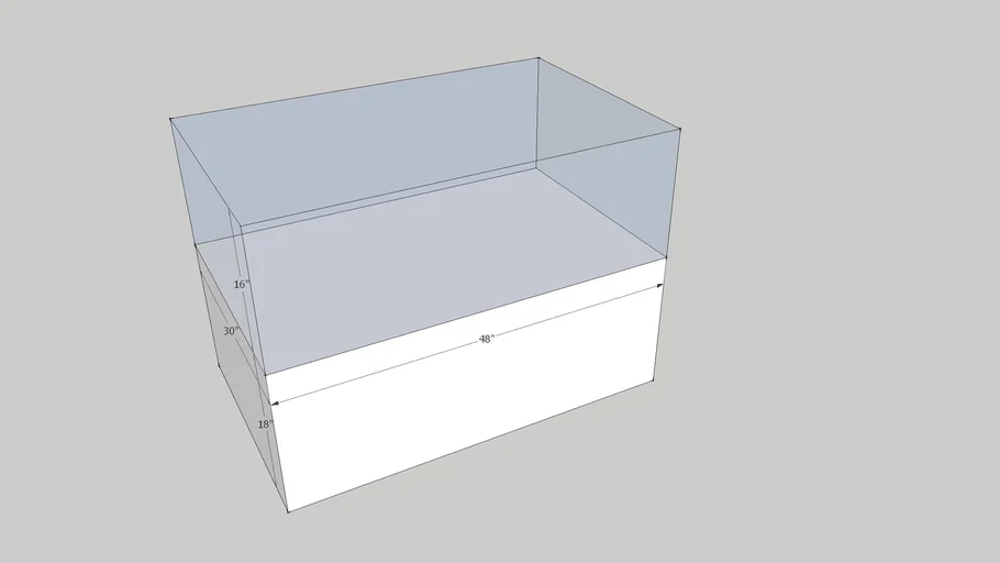 Display case rectangle B