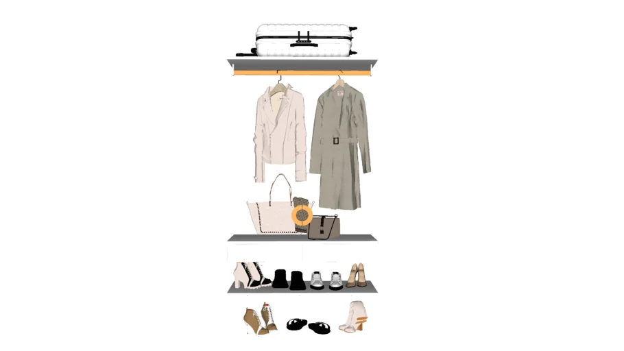 Closet Wardrobe 3dsky