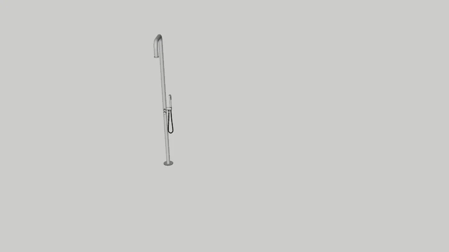 Ducha de Piso para Área Externa Aço Inox 304 Pacovel Prata Escovado