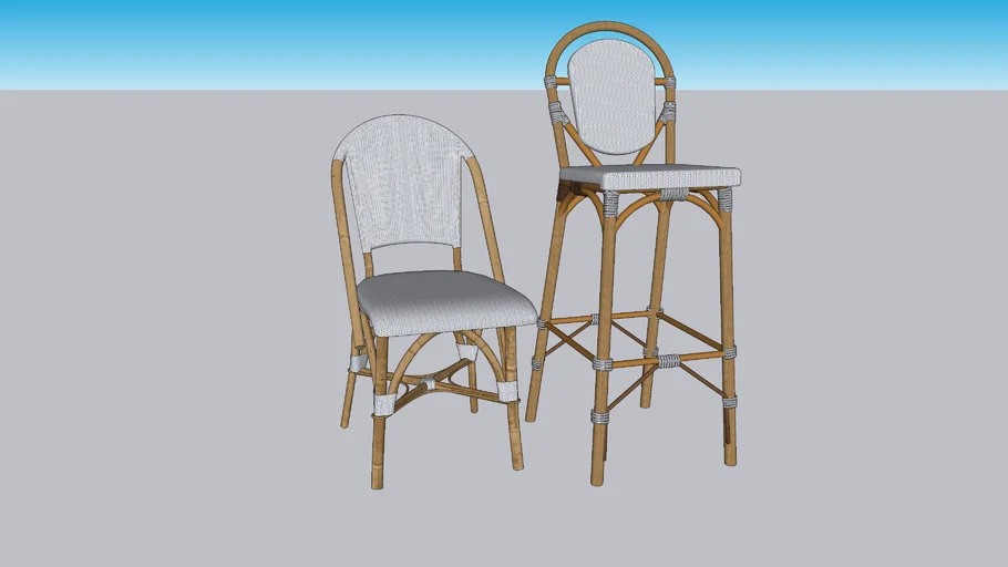 French Bistro Chair and Bar Stool
