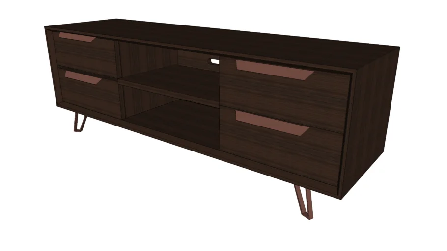 Grand Media Cabinet in Espresso by Modloft