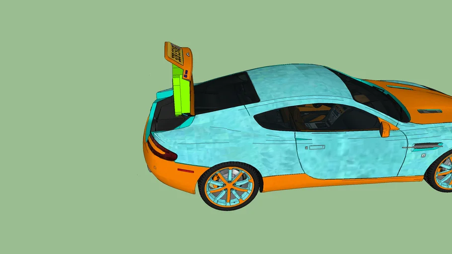 CAR WITH SOUND SISTEM DINAMIC COMPONENTS