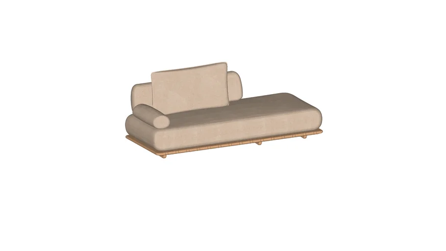 Módulo Chaise Terminal Ginga - Marê Mobília