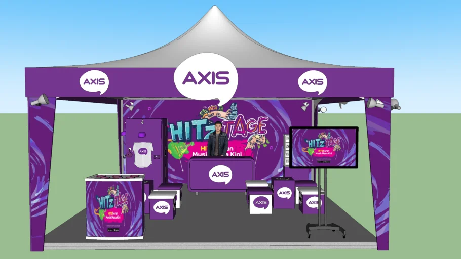 AXIS booth Design Hitztage tent