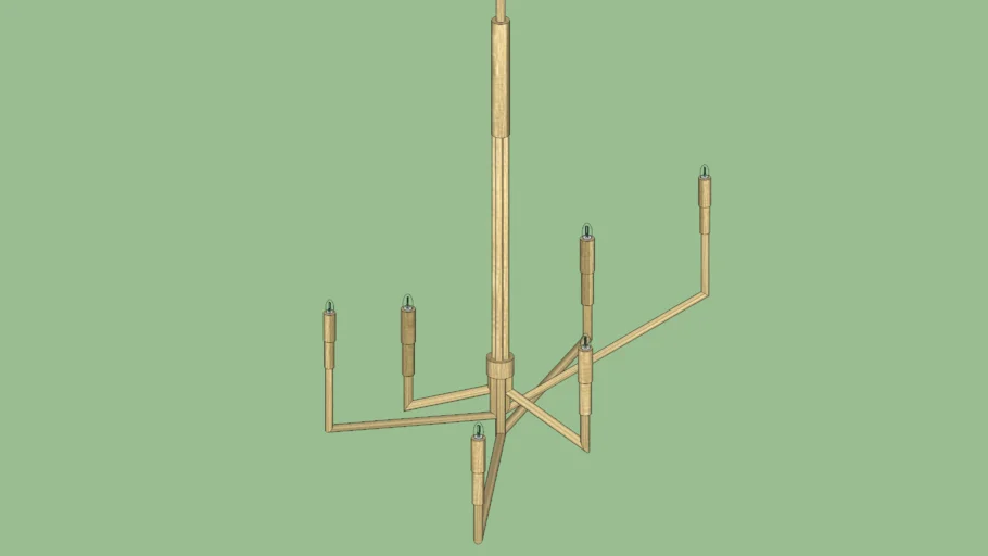 Crate & Barrel Clive Brass Chandelier
