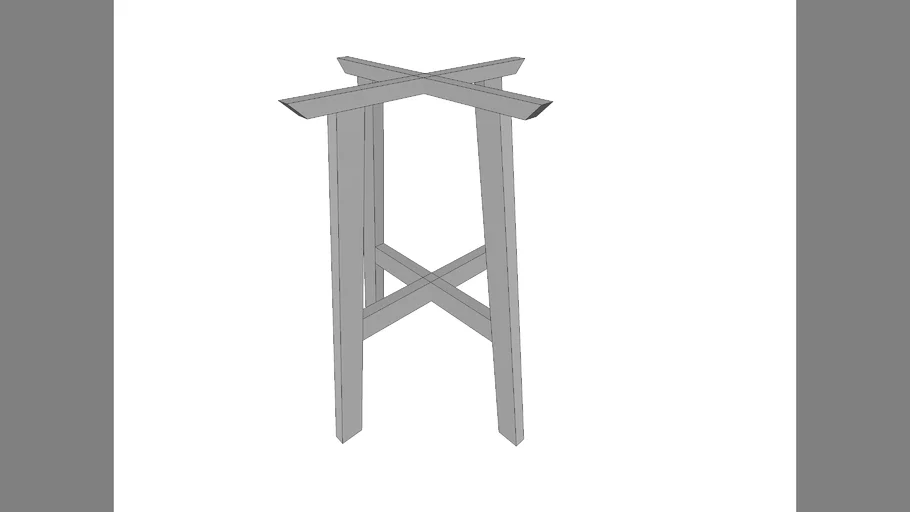 base de metal para mesa