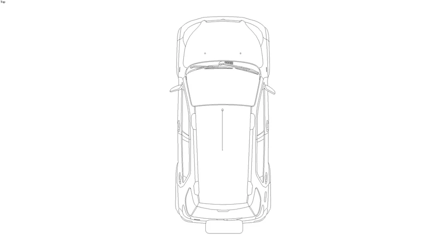 2D Daihatsu Terios TX 2010 (top view)