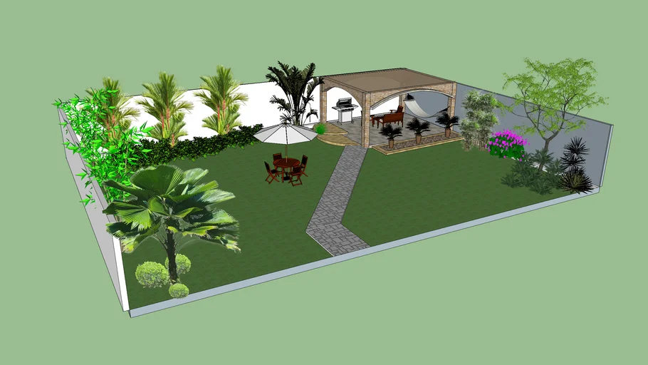 jardin mixto verde