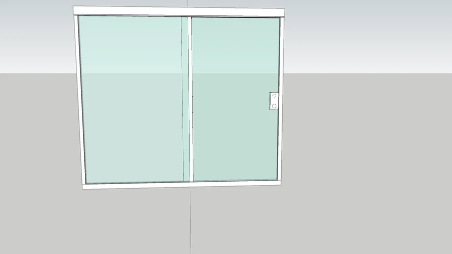 Janela blindex branca 1,20 x 1,00