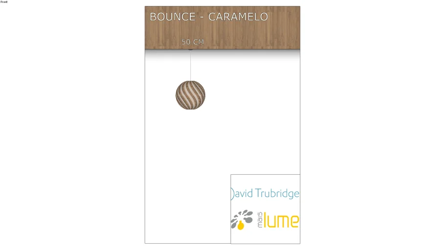 Luminária Pendente Bounce Caramelo