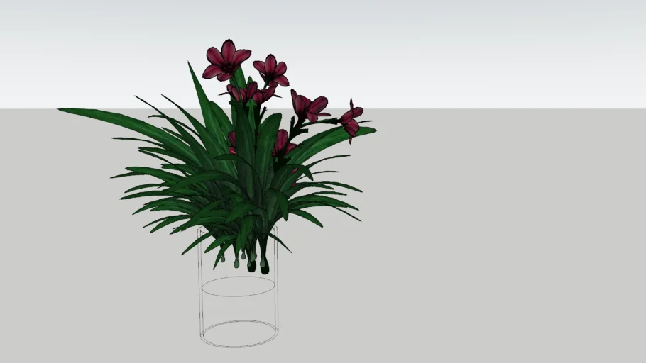 Vasinho com flor roxa