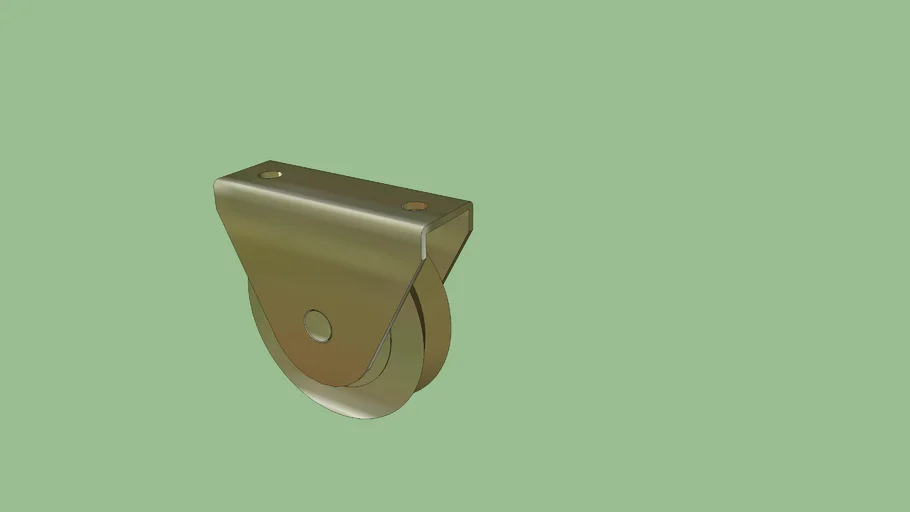 Rueda 3 pulgadas con base para porton