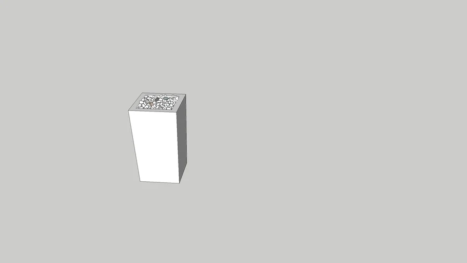 vase with stone