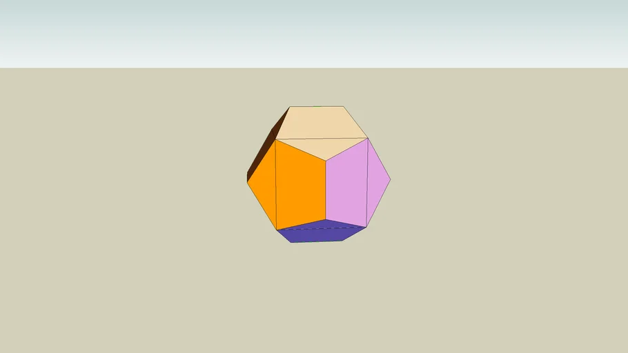 dodecahedron, with scafolding
