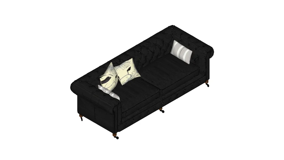 Sofá Vintage Preto