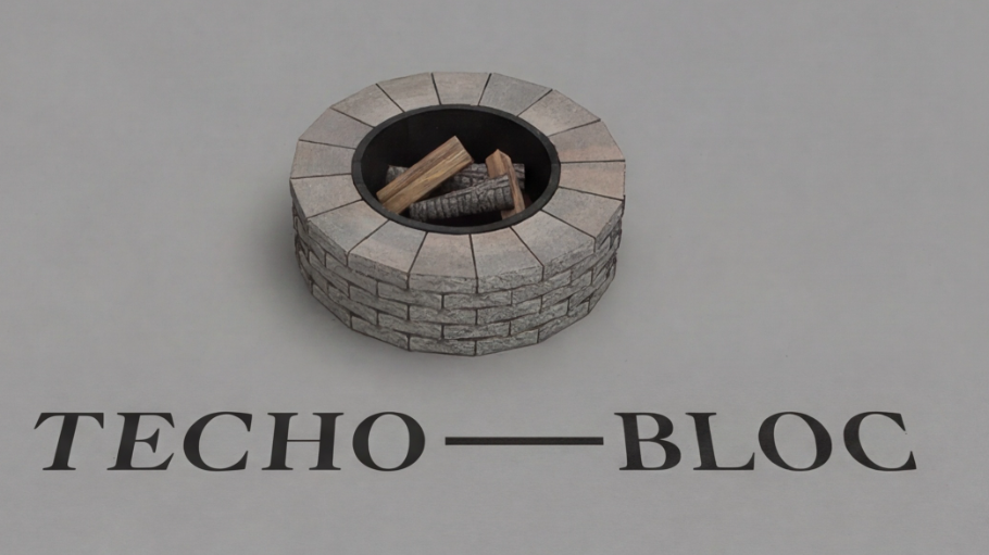 Techo-Bloc - Valencia Fire Pit - SANDLEWOOD | 3D Warehouse