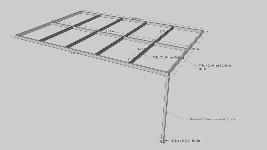Estructura terraza